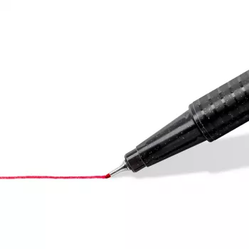 Fineliner Staedtler 334-S BK4 Ultra Fine Juoda Blue Green Red 4 vnt.