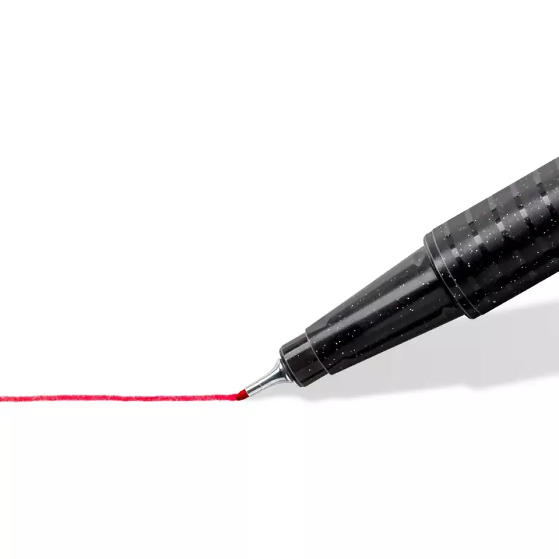 Fineliner Staedtler 334-S BK4 Ultra Fine Juoda Blue Green Red 4 vnt.