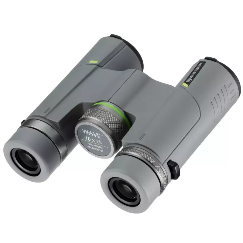 Bresser Optics Wave 10x25 žiūronai BaK-4 Pilka 10x Padidinimas