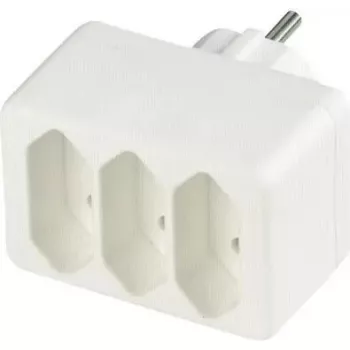 Elektrinis trigubas kištukas REV modelis 512730777, baltas