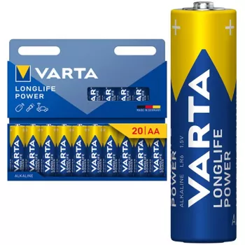 Baterija Varta Longlife Power Mignon AA LR6 – vienetinė AA šarminė baterija