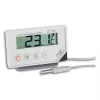 Elektrinis patalpų termometras TFA-Dostmann 30.1034 — skaitmeninis, -40–70°C, 0,5°C tikslumas, CR2032 baterija, baltas