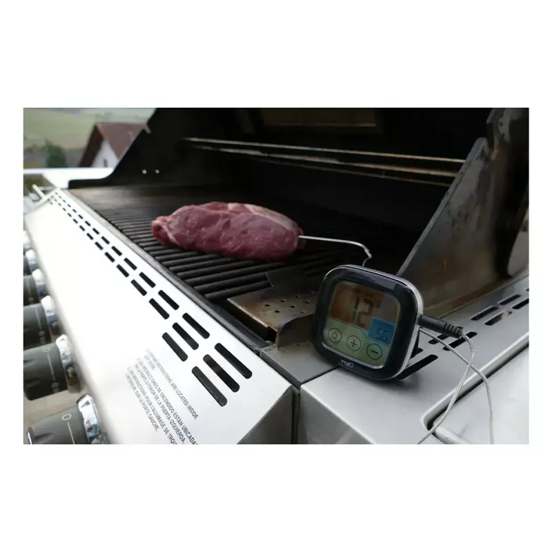 Skaitmeninis BBQ mėsos termometras TFA Dostmann 14.1509.01 — AAA baterija, 72×72×25 mm