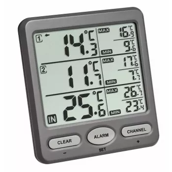 TFA-Dostmann 30.3062 Belaidis termometras vidaus/lauko temperatūrai matuoti, pastatomas