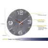 Sieninis laikrodis TFA-Dostmann CONTOUR apvalus pilkas baltas 35 cm
