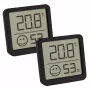 Elektroninis aplinkos termometras TFA-Dostmann 30.5053.01.02 vidaus Juodas