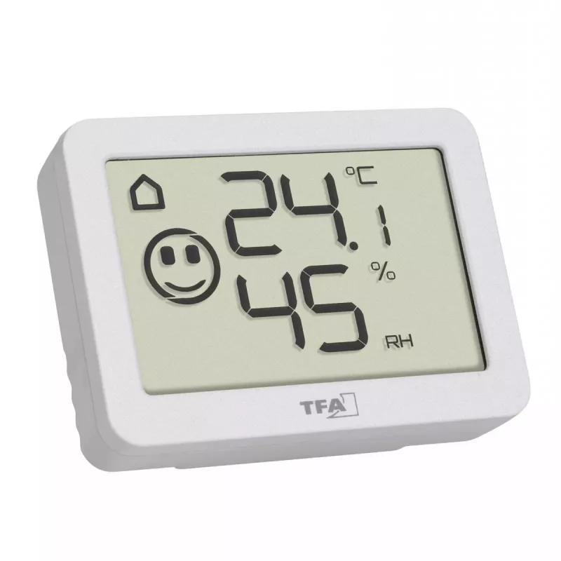 Vidaus temperatūros ir drėgmės jutiklis TFA-Dostmann 30.5055.02 belaidis, pastatomas