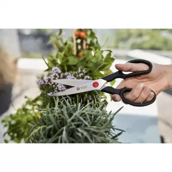 Virtuvinės žirklės ZWILLING TWIN L 230 mm, nerūdijančio plieno peiliai, juoda rankena, universaliam naudojimui
