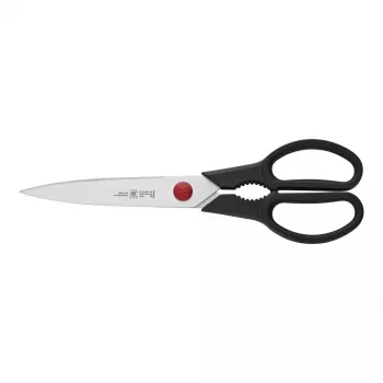 Virtuvinės žirklės ZWILLING TWIN L 230 mm, nerūdijančio plieno peiliai, juoda rankena, universaliam naudojimui