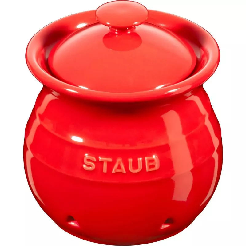 Česnako laikymo indelis Staub 11 cm, vyšninė raudona