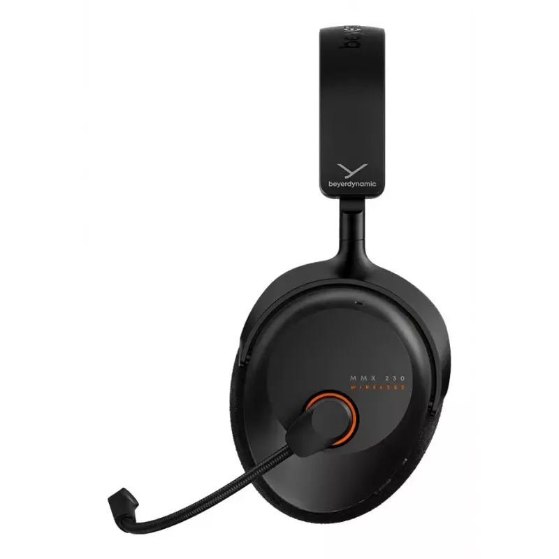 Ausinės Beyerdynamic MMX 230 — Laidinės ir belaidės, USB-C, Bluetooth, ausį apgaubiančios, 20–20000 Hz, 1,8 m laidas, juodos