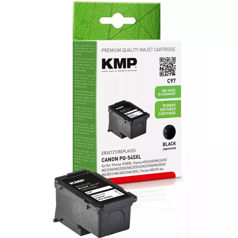 Rašalo kasetė KMP C97, skirta Canon PG-545 XL, juoda