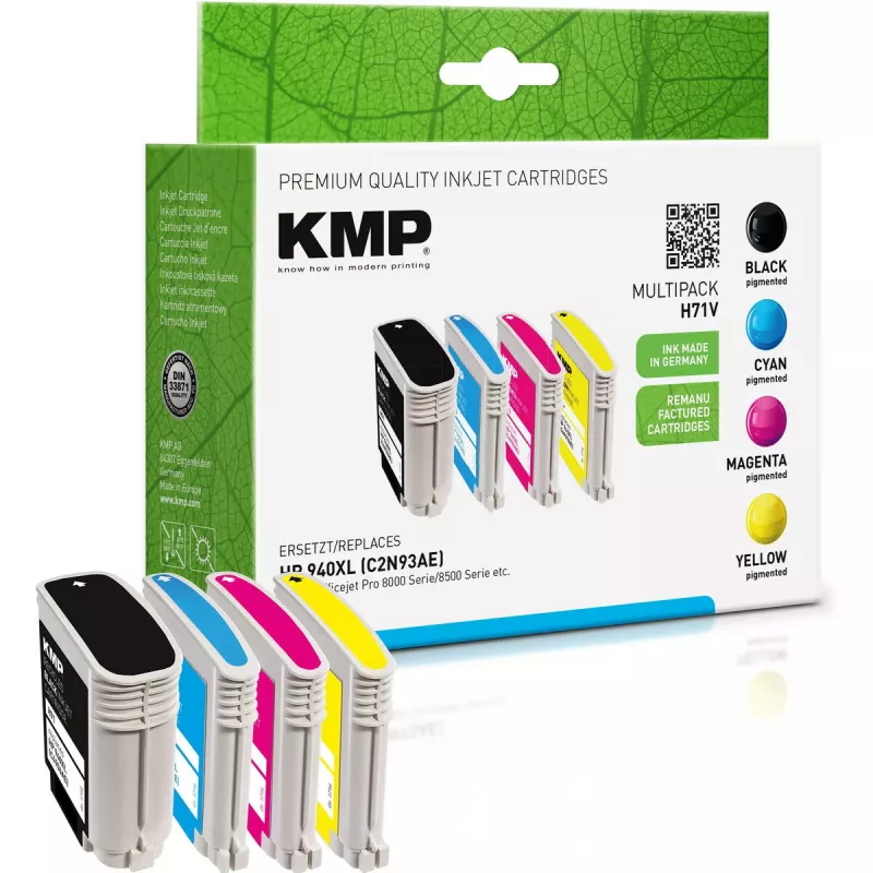 KMP HP Nr. 940XL Multip. 1400-2200S H71V juoda kasetė