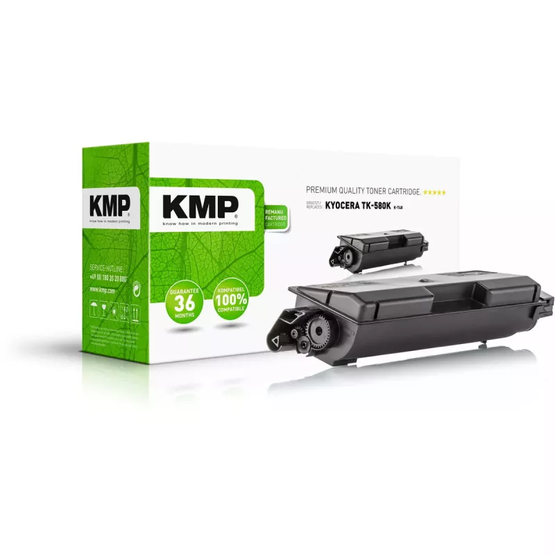 KMP dažų kasetė Kyocera TK-580Y 2800 puslapių geltona