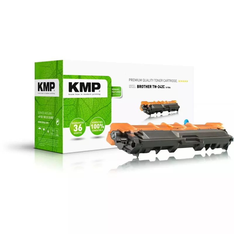 KMP Brother TN-242C 1400 puslapių žydros spalvos dažų kasetė