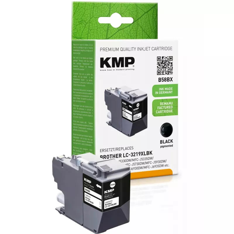 Cartridge KMP Brother LC3219XLBK Juoda