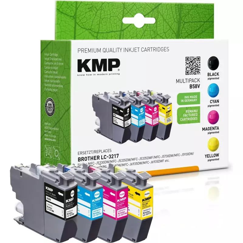 Kasetė KMP Brother LC-3217VA juoda 4x550 lap. S. B58V