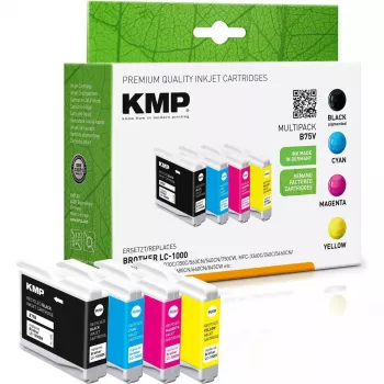 Kasetė KMP Brother LC-1000VAL daugiapaketė 400-500S Juoda