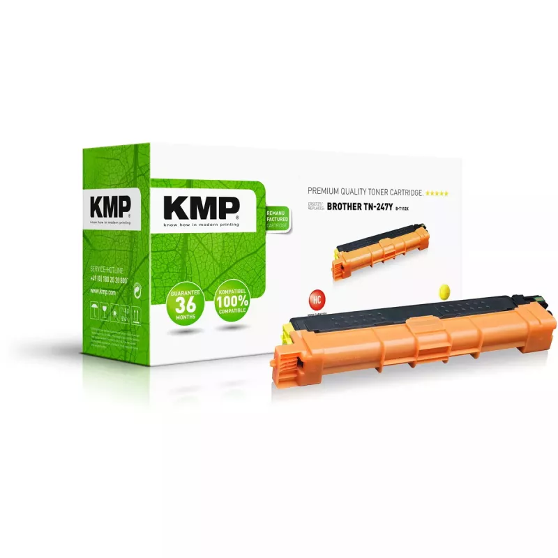 Toneris KMP Brother TN-247Y 2300 puslapiai Geltona