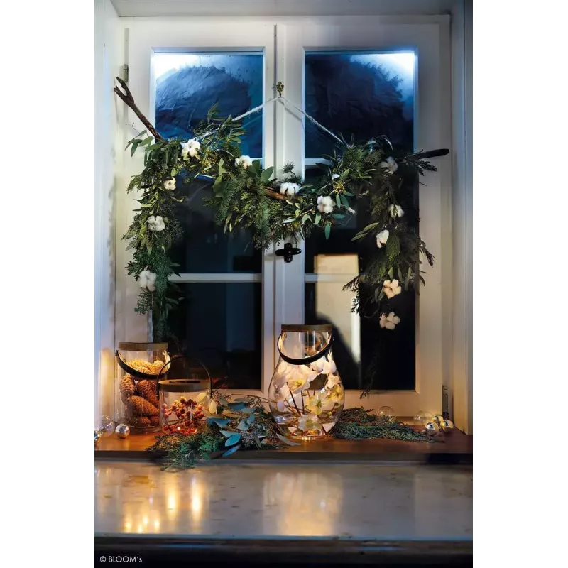 Stalinė lempa Krinner LUMIX Deco Glass Basic LED Skaidri Bambukas Stiklas