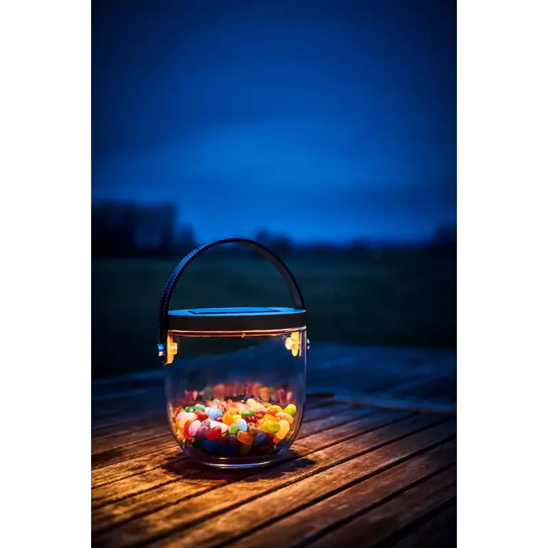 Stalinė lempa Krinner LUMIX Deco Glass Basic LED Skaidri Bambukas Stiklas