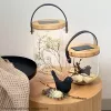 Stalinė lempa Krinner LUMIX Deco Glass Basic LED Skaidri Bambukas Stiklas