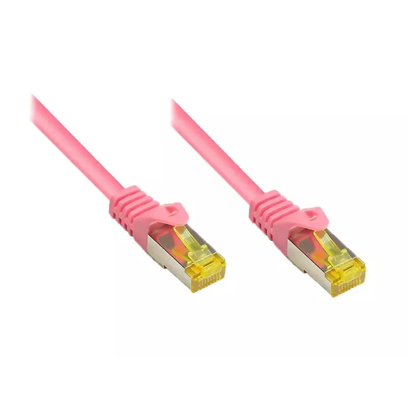 Tinklo kabelis Alcasa 30m RJ-45 Cat7 Magenta S/FTP