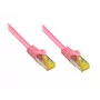 Tinklo kabelis Alcasa 30m RJ-45 Cat7 Magenta S/FTP