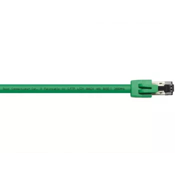 Tinklo kabelis Alcasa 8080-075G žalias 7,5 m Cat8.1 S/FTP
