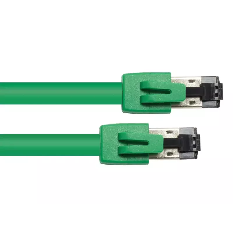 Tinklo kabelis Alcasa 8080-100G Žalias 10 m Cat8.1 S/FTP