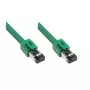 Tinklo kabelis Alcasa 8080-100G Žalias 10 m Cat8.1 S/FTP