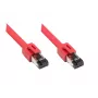 Tinklo kabelis Alcasa 8080-200R raudonas 20m Cat8.1 S/FTP