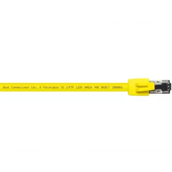 Tinklo kabelis Alcasa 8080-150Y Geltonas 15m Cat8.1 S/FTP