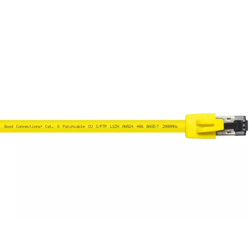 Tinklo kabelis Alcasa 8080-150Y Geltonas 15m Cat8.1 S/FTP