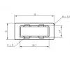 SC-Duplex adapterio dangtelis Telegärtner B00012A0011 juodas
