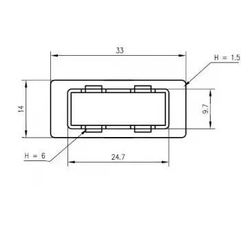 SC-Duplex adapterio dangtelis Telegärtner B00012A0011 juodas