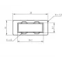 SC-Duplex adapterio dangtelis Telegärtner B00012A0011 juodas