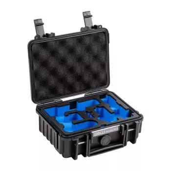 Apsauginis dėklas b&w cases 500, skirtas DJI Osmo Pocket 3 Creator Combo — juodas