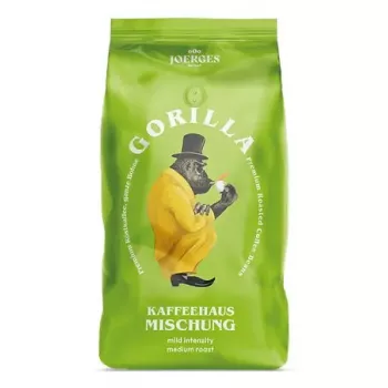 Gorilla Joerges Gorilla Koffiehuis kavos pupelės — 1 kg, vidutinio skrudinimo, sveikos pupelės