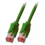 Tinklo kabelis EFB Elektronik K8708GN.10 RJ-45 Cat6a 10 m žalias