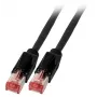 Tinklo kabelis EFB Elektronik K8708SW.3 RJ-45 Cat6a 3 m Juodas