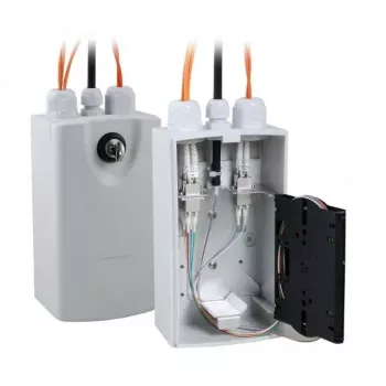 Šviesolaidinis adapteris EFB Elektronik LOGON LFH015 LC/SC, pilkas, plastikinis korpusas, 103×93×185 mm