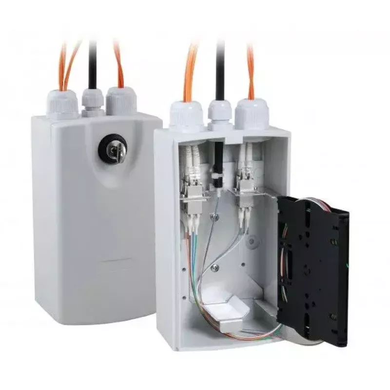 Šviesolaidinis adapteris EFB Elektronik LOGON LFH015 LC/SC, pilkas, plastikinis korpusas, 103×93×185 mm