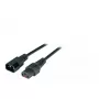 Maitinimo kabelis EFB Elektronik EK601SW.1 Juodas 1 m C14 C13