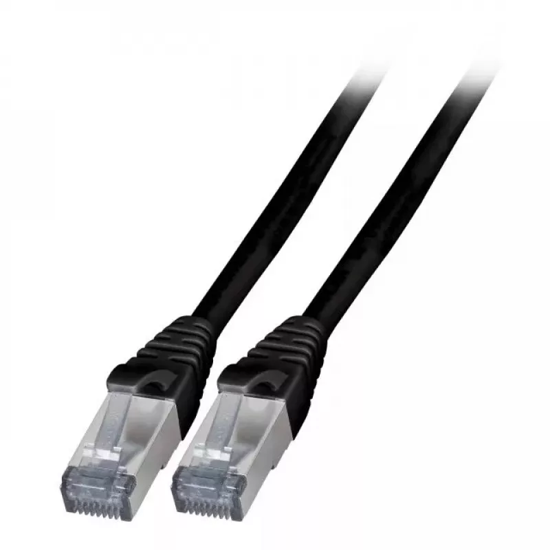 Tinklo kabelis EFB Elektronik K5538SW.2 RJ-45 Cat6a 2m Juodas