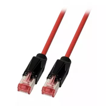 Tinklo kabelis EFB Elektronik K8048PUI10 Cat6a S/FTP (S‑STP) 10 m RJ‑45 auksu dengti kontaktai, juoda/raudona