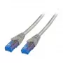 EFB Elektronik Cat6a U/UTP tinklo kabelis K8109GE.0, 0,5 m, RJ-45 į RJ-45, pilkas, 10 Gbps