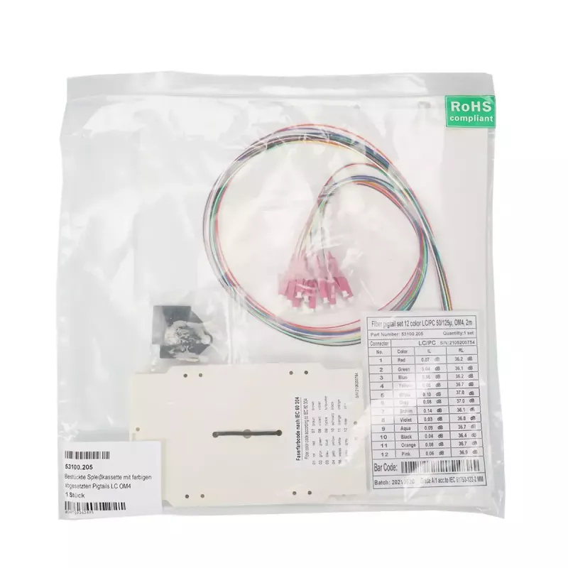 Šviesolaidinė jungtis EFB Elektronik LC kištukinė OM4 modelis 53100.205
