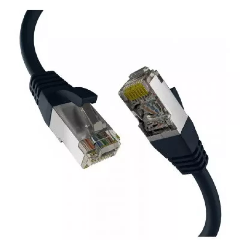 Tinklo kabelis M-Cab EC020200306 RJ-45 Cat8.1 7.5 m juodas