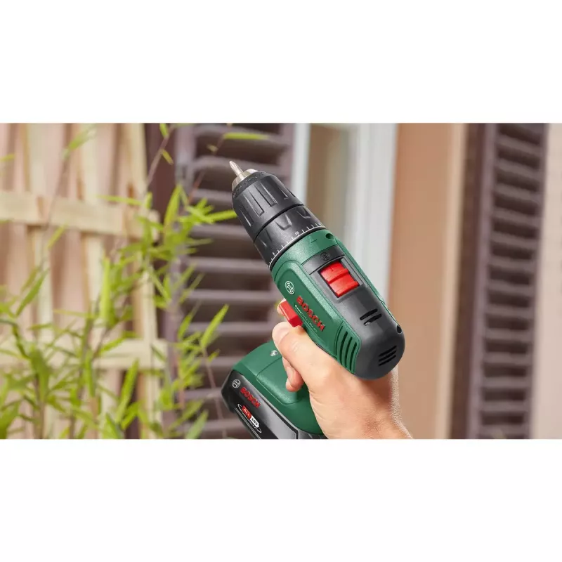 Akumuliatorinis grąžtas Bosch EasyDrill 18V-40, 2 greičių, 13 mm begriovinis griebtuvas
